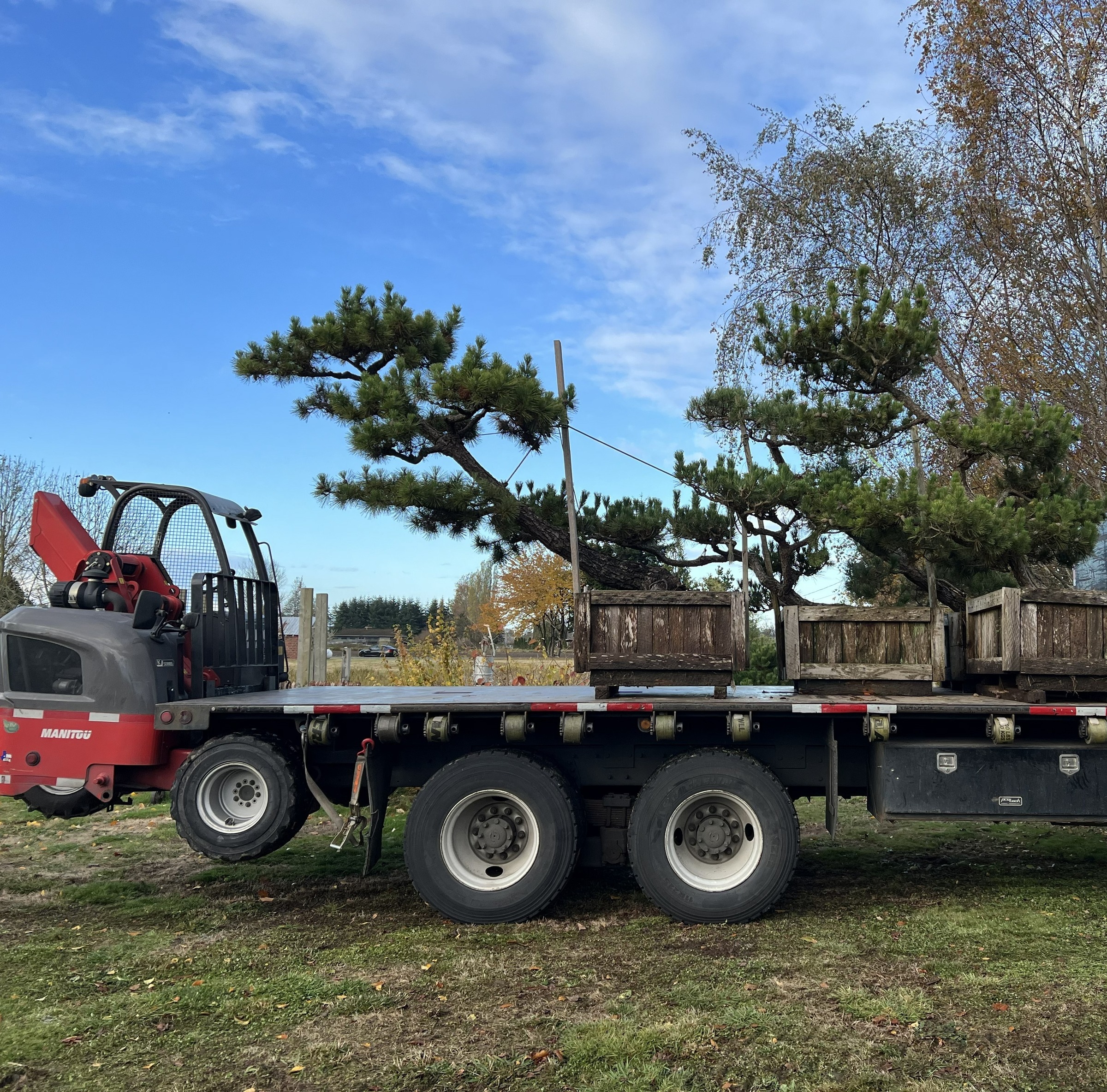 The collection loaded and in transport to its new home in Snohomish, Washington